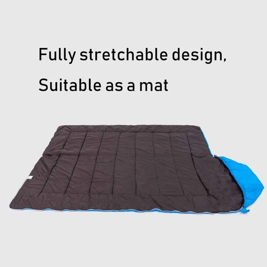 Sleeping Bag, Ultralight Outdoor Envelope-Shaped Sleeping Bag Portable Compact with Compression Sack 4 Seasons Comfortable for Camping