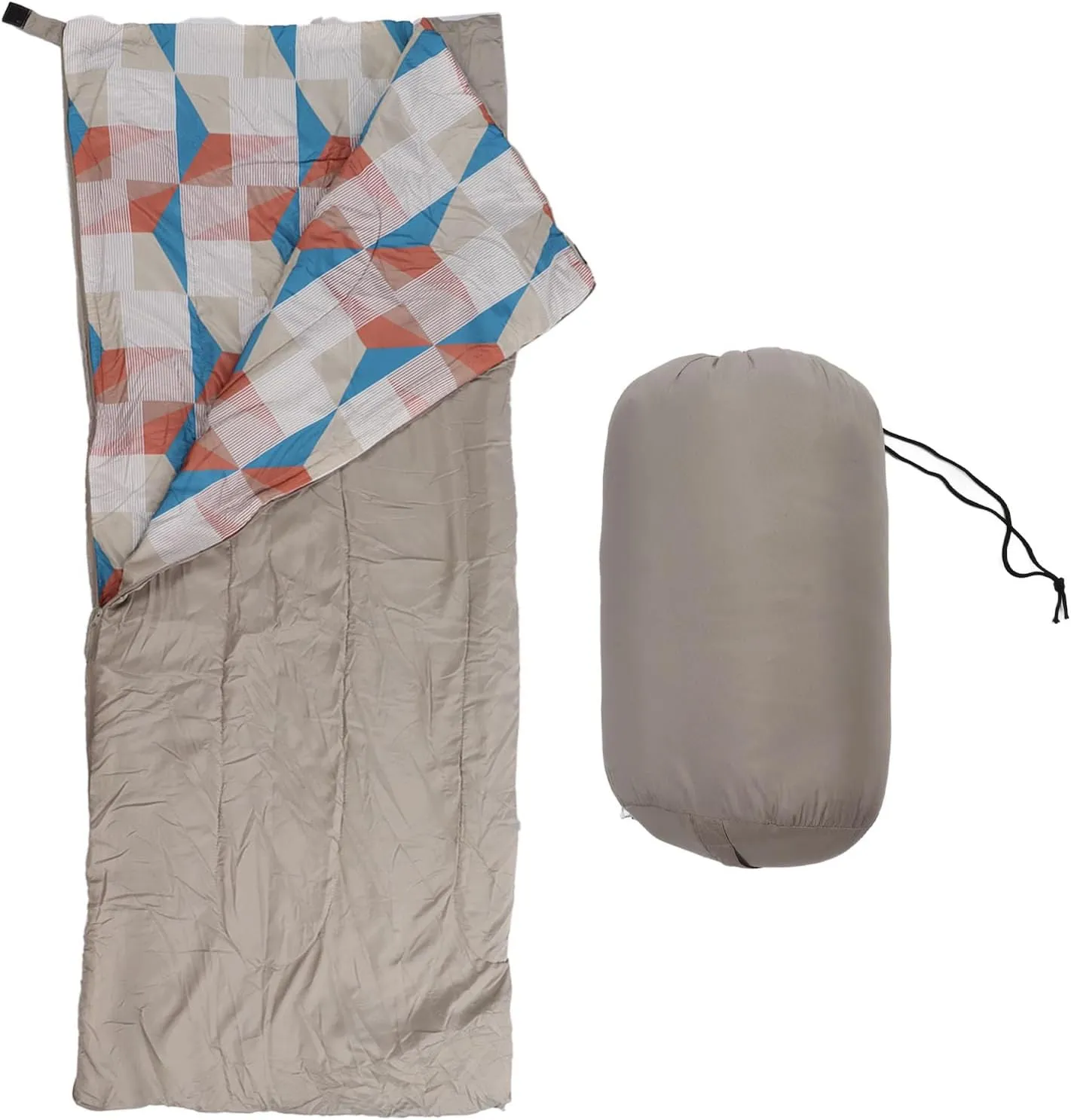 Sleeping Bags, Lightweight Portable Cold Warm Weather Sleeping Bag with Compression Bag, 3-4 Seasons Camping Essentials for Hiking Outdoor Backpacking Travel