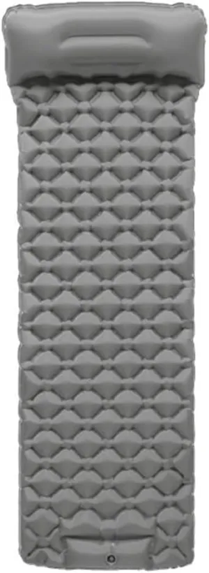 Sleeping Mat,inflatable Sleeping Mat,with Pillow, Portable Folding Car Carrying Built-in Foot Pump Inflatable, Suitable for Camping Backpacking Hiking Travel Tent and So On(Gray), Grey