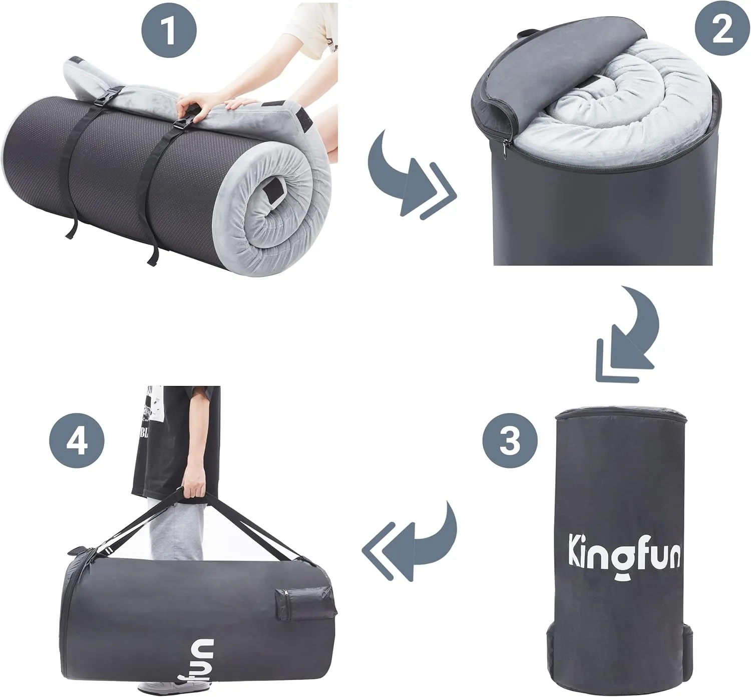 Sleeping Pad for Adults, Comfortable Thick Floor Sleeping Mats for Car Truck Tent with Removable Travel Bag