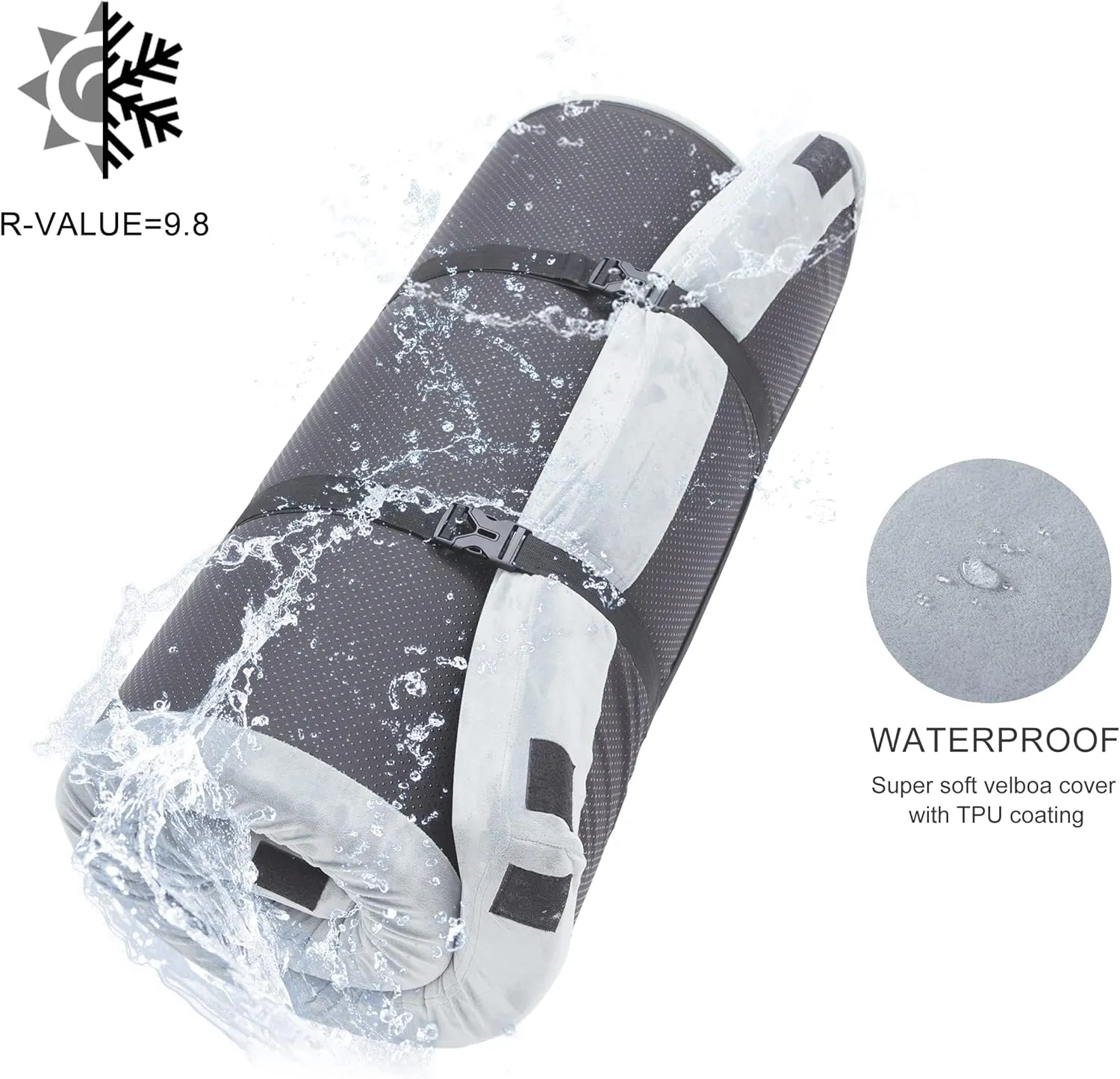 Sleeping Pad for Adults, Comfortable Thick Floor Sleeping Mats for Car Truck Tent with Removable Travel Bag