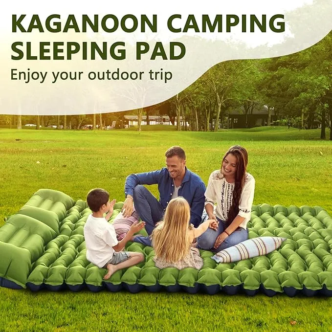 Sleeping Pad for Camping, Ultralight Inflatable Camping Mat with Pillow Built-in Foot Pump Sleeping Pads, Compact & Lightweight Air Mattress for Camping, Backpacking, Hiking