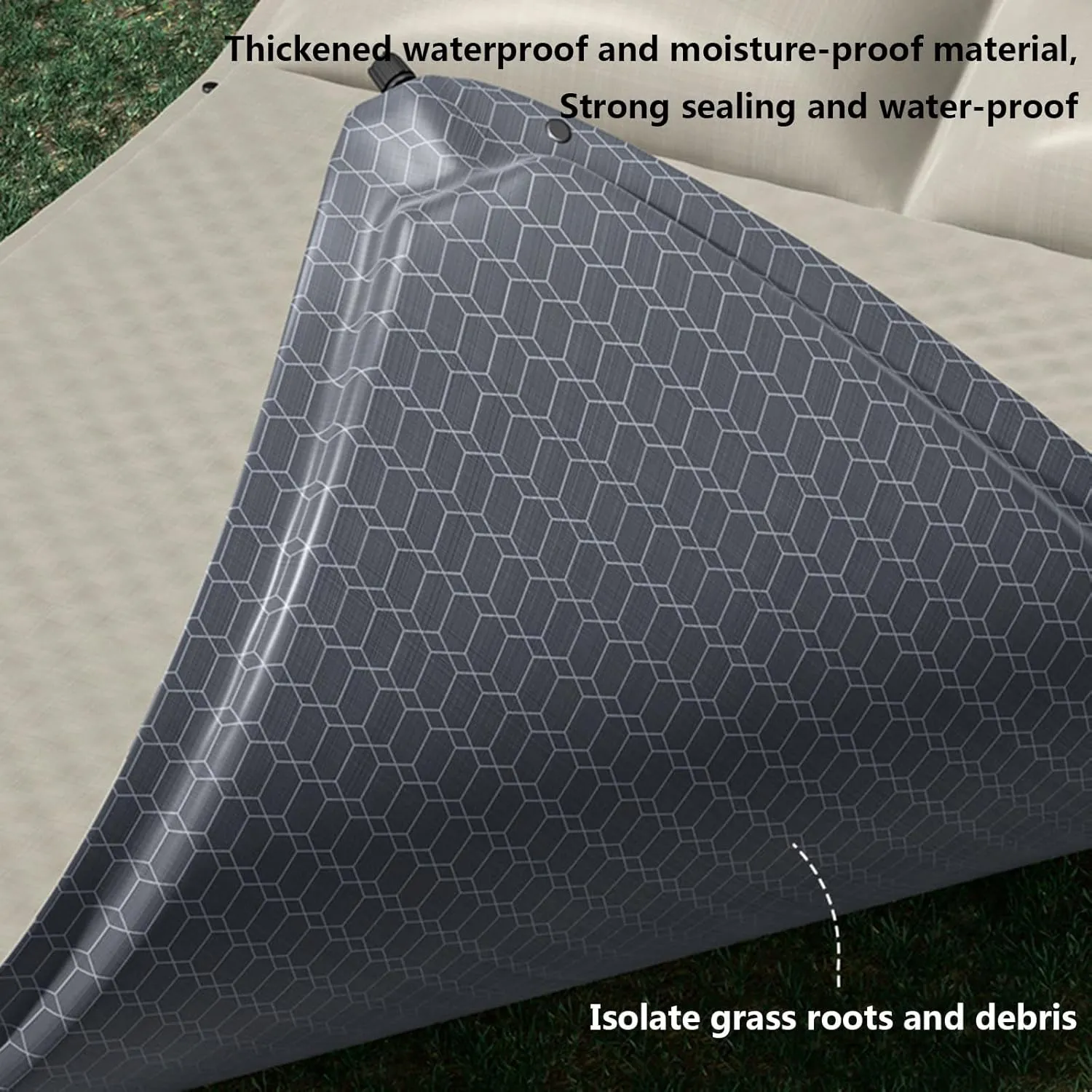 Sleeping Pad for Camping Ultralight Inflatable Sleeping Mat with Built in Pillow 1.2inch Thick Portable Camping Self Inflating Mattress Pad for Backpacking Hiking Tent Traveling, Single, Dark Green