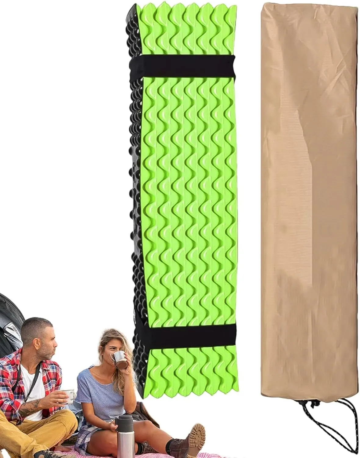 Sleeping Pad for Camping - Waterproof Outdoor Sleeping Mat,Sleeping Pad for Tent, Compact Waterproof Outdoor Mat, Light Double-Sided Thermal Comfort for Camping, Tent, Travel, Hiking