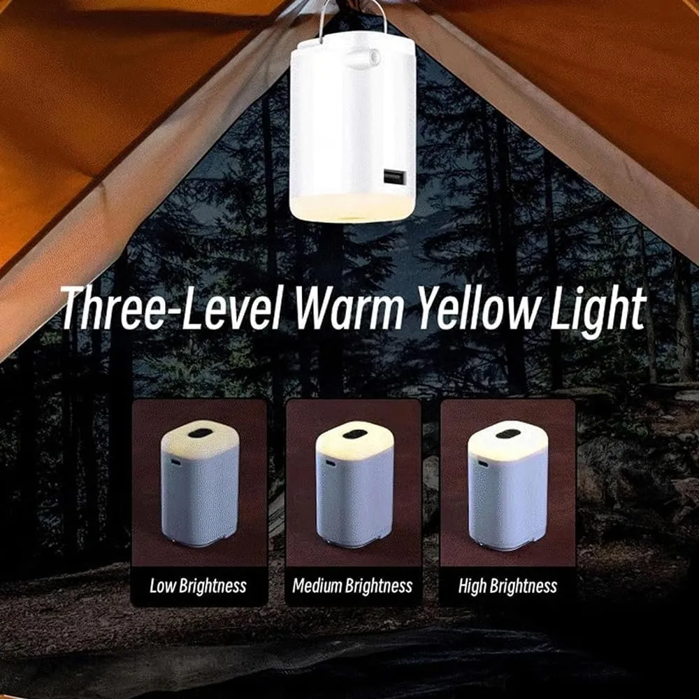 Slowowing Mini Air Pump, Portable Airpump for Air Mattress, Outdoor Lighting Camping Tent Light, for Air Mattress, Pool Floats
