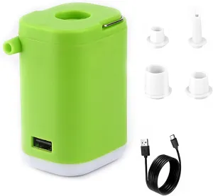 Slowowing Mini Air Pump, Portable Airpump for Air Mattress, Outdoor Lighting Camping Tent Light, for Air Mattress, Pool Floats