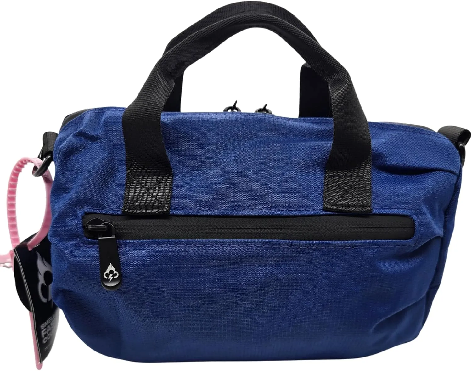 Smell Proof Duffle Bag with Anti Theft Combo Lock, Removable Shoulder Strap, Water Resistant, Ultra Durable Double Gasket Zippers   Premium Hardware (Vivid Blue, 9-Inch (9" x 5" x 4"))