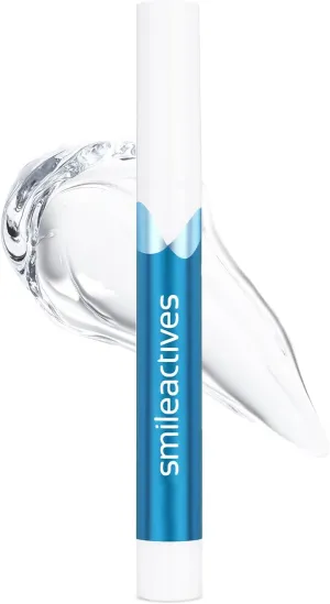 Smileactives Teeth Whitening Pen for White Smile, Fast Tooth Whitener and Stain Remover with Precision Brush Tip, Dental Quality Whitening Gel, Travel Pen, Easy to Use, Vanilla Mint Flavor, 1 Pack