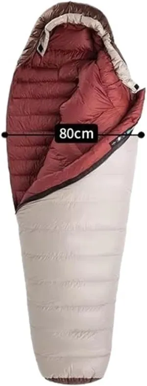 Snowbird Ultralight Duck Down Sleeping Bag - Winter Mummy Design For Camping -650FP Warmth For -7 To 7℃ Weather