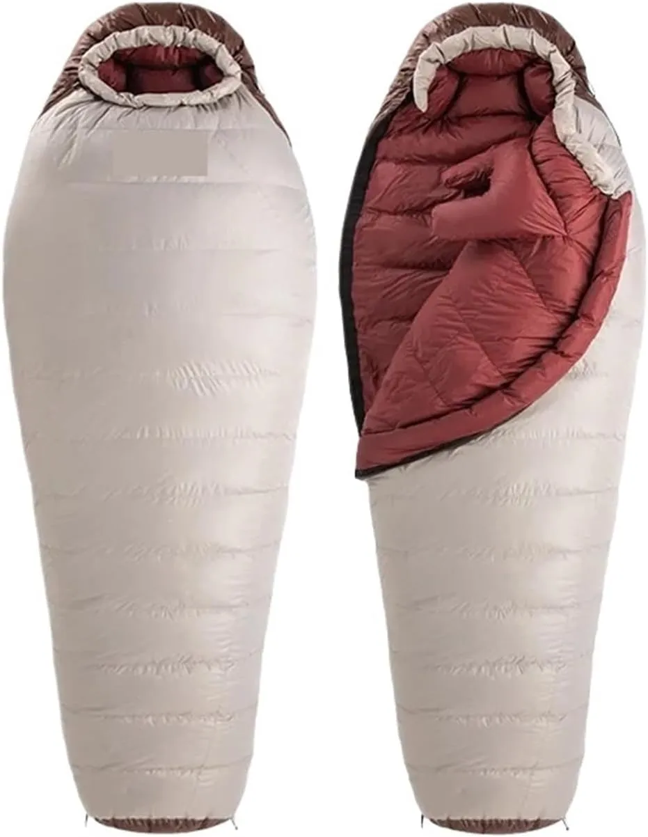 Snowbird Ultralight Duck Down Sleeping Bag - Winter Mummy Design For Camping -650FP Warmth For -7 To 7℃ Weather