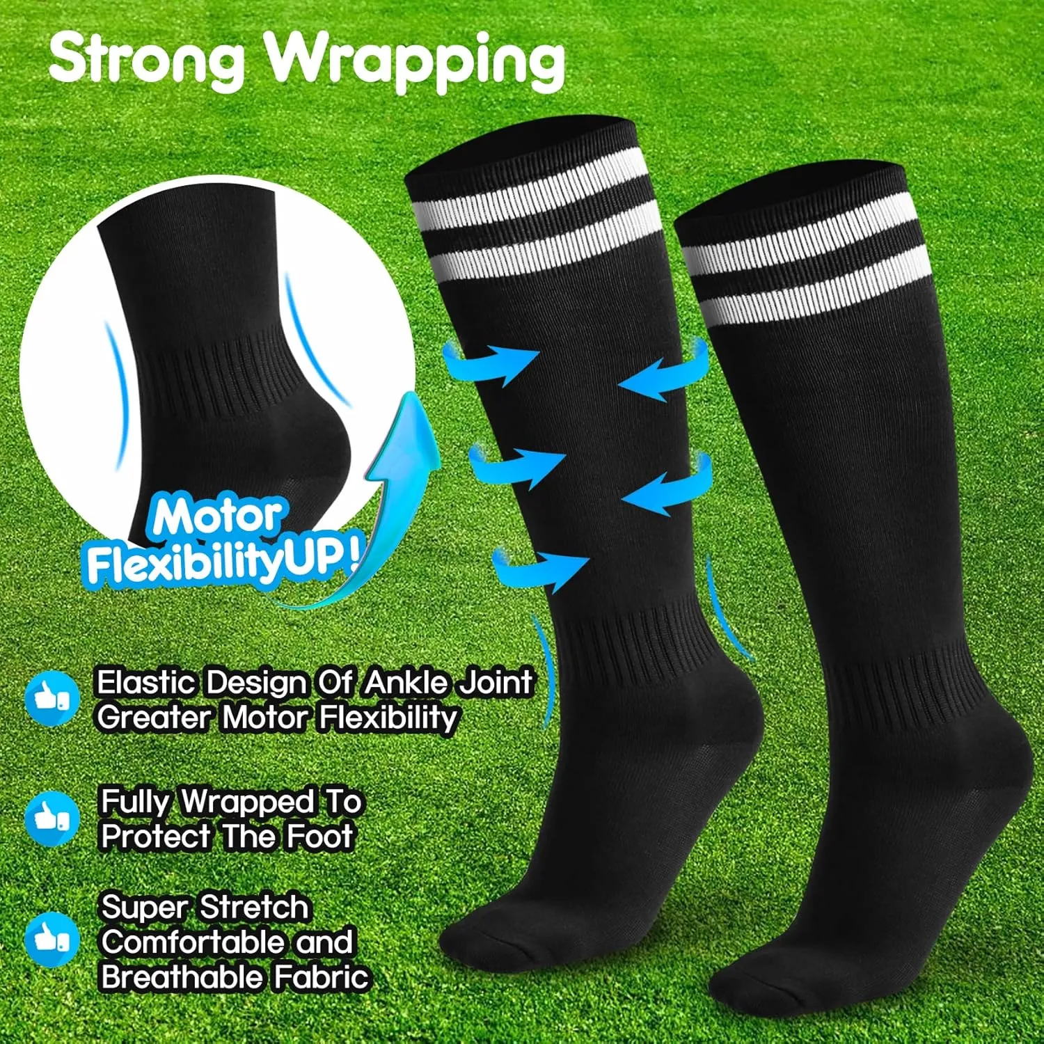 Soccer Shin Guards, Youth Soccer Shin Pads, Breathable and Lightweight Child Calf Protective Gear Soccer Equipment for 3-15 Years Old Boys Girls Toddler Kids Teenagers