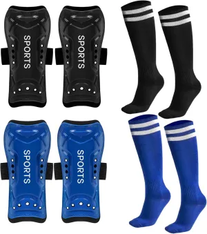 Soccer Shin Guards, Youth Soccer Shin Pads, Breathable and Lightweight Child Calf Protective Gear Soccer Equipment for 3-15 Years Old Boys Girls Toddler Kids Teenagers