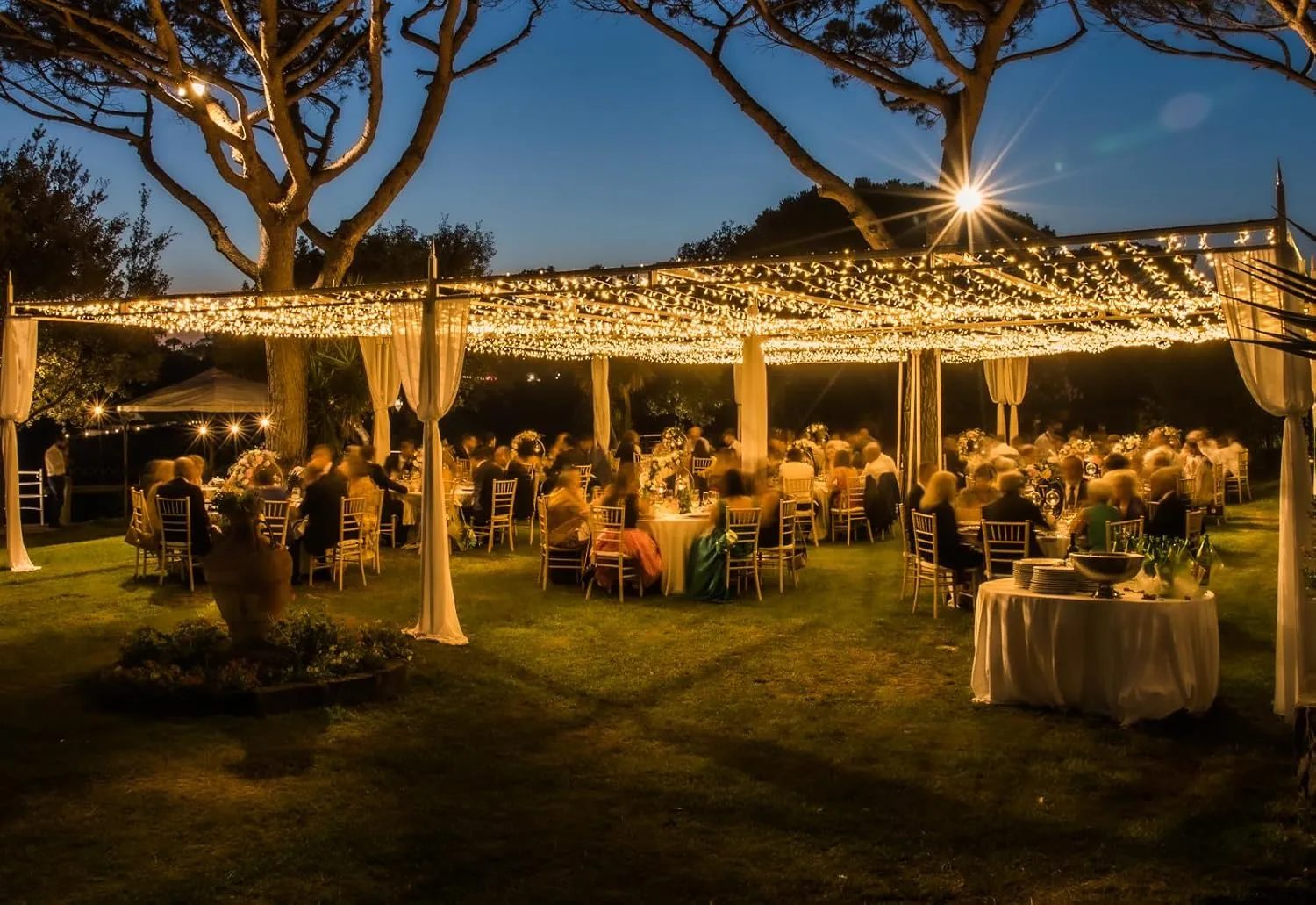 Solhice LED Curtain Lights Outdoor 30ft x10ft, 720 LED Plug in Hanging String Lights Indoor, Twinkle Light Backdrop for Outside Backyard Wedding Bedroom Décor, Warm White (Not Connectable)
