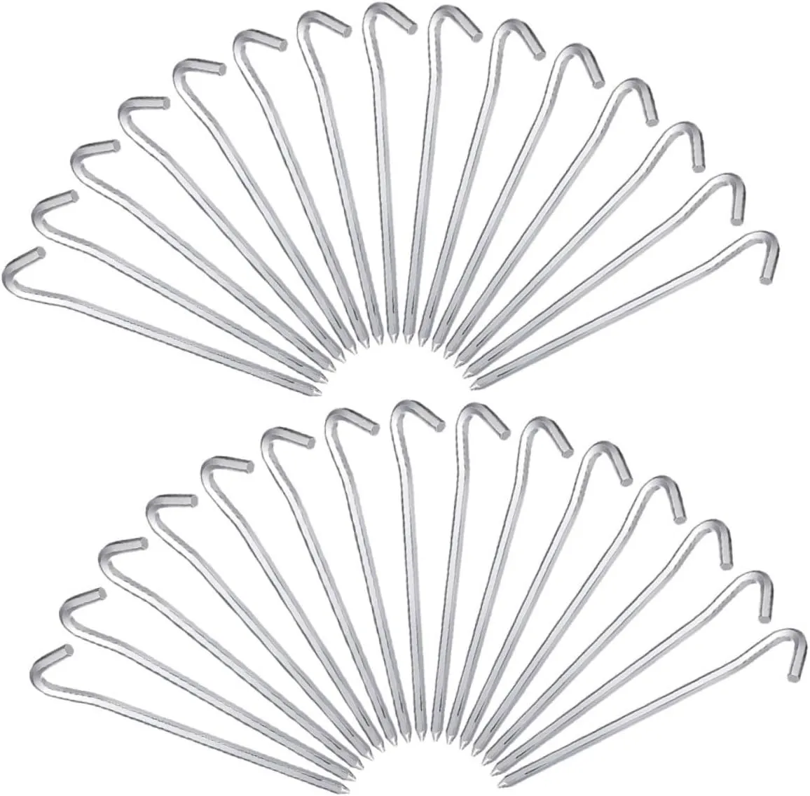 Sosoport 30pcs Aluminum Tent Pegs Lightweight Camping Stakes for Sand and Rocky Durable Ground Hooks for Outdoor Use Compact and Portable Tent Fixing Nails