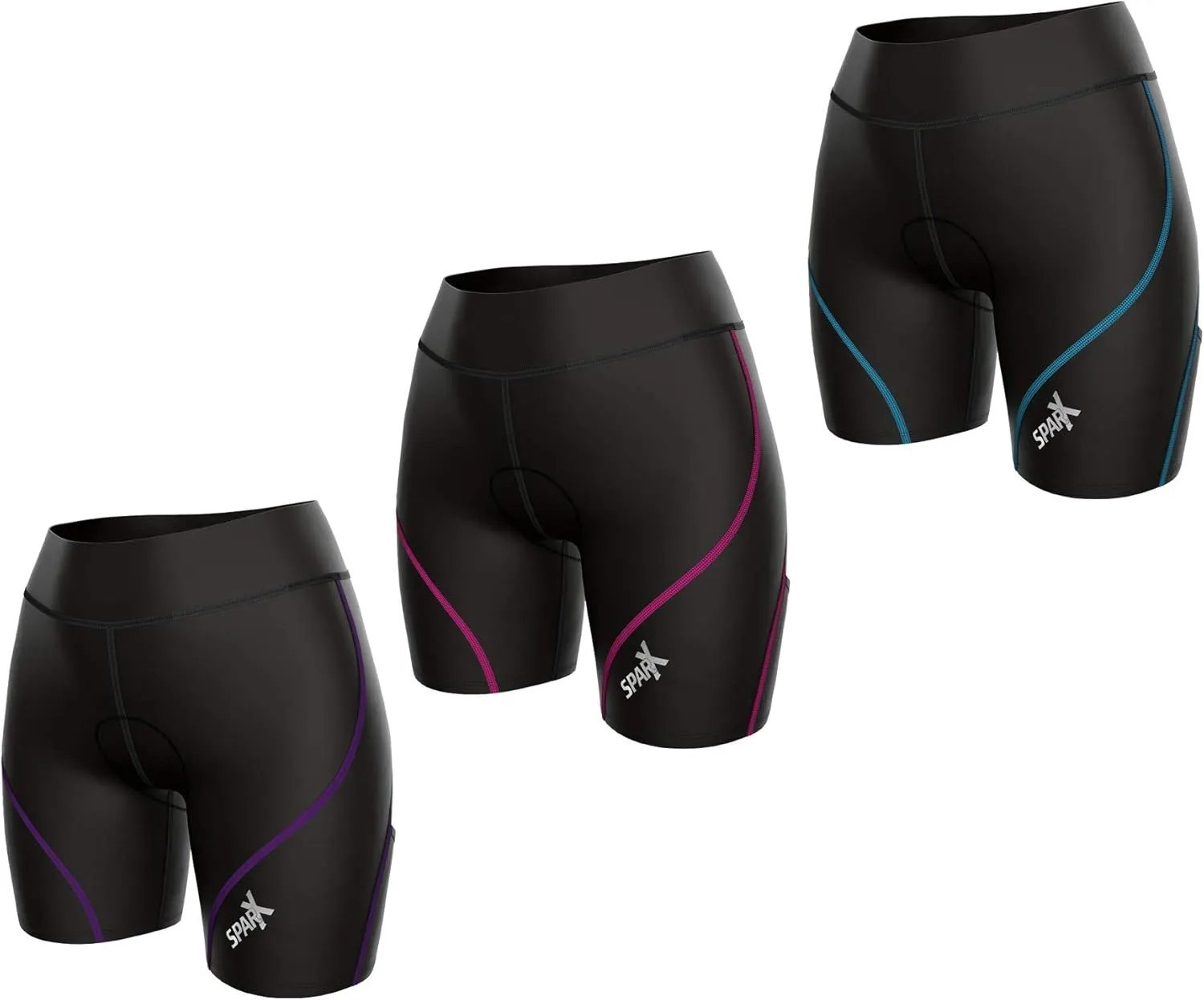 Sparx Energy Women Triathlon Shorts| Womens Triathlon Bike Short 7” Tri Shorts Women