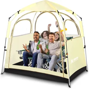 Sports Tent All Weather Clear Sport Rain Tent 1-3 Person Sport Bubble Tents with Detachable Top Cover and Sealed Floor Soccer Rain Tent for Outdoor Sports Events Camping Fishing
