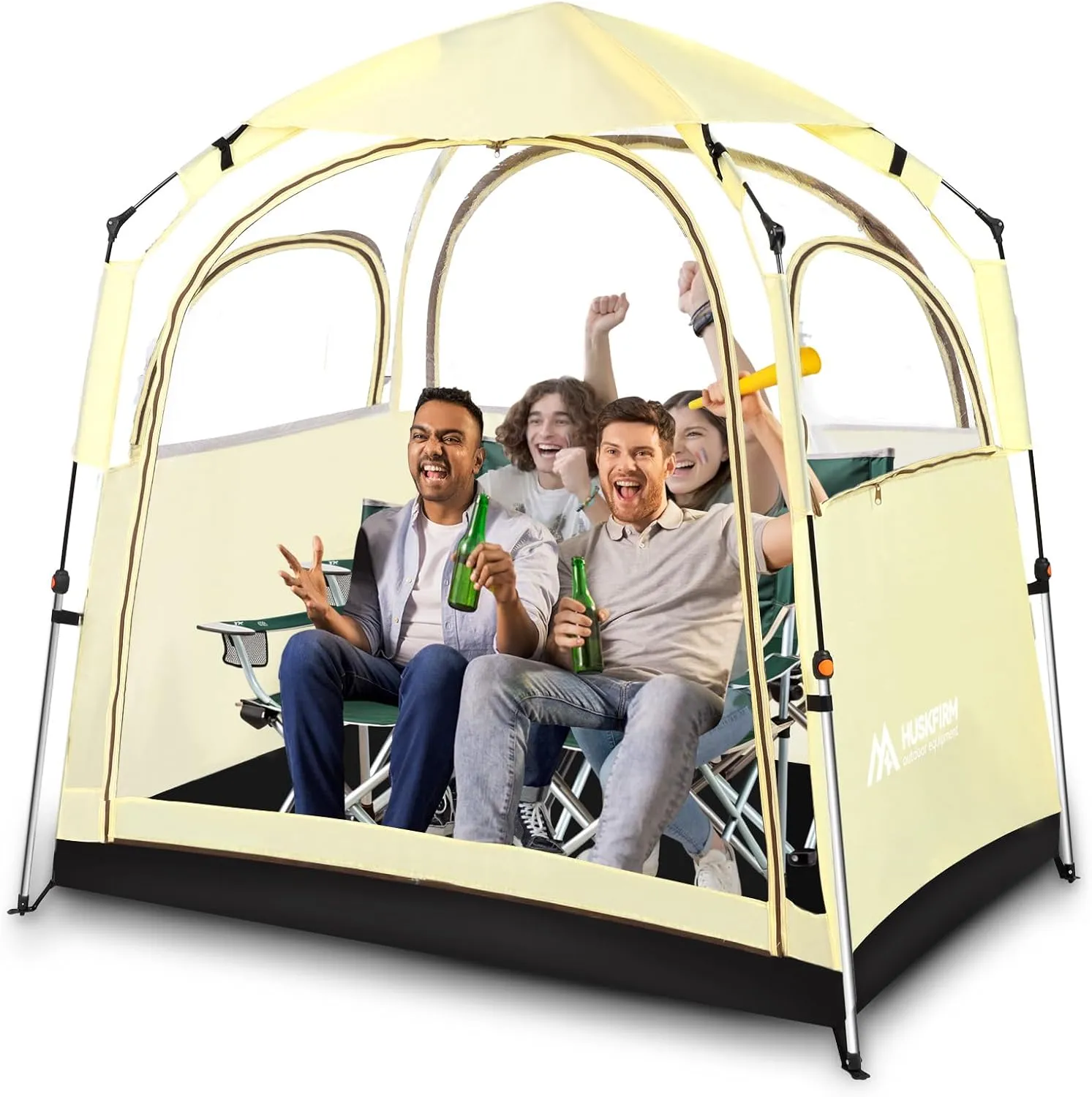 Sports Tent All Weather Clear Sport Rain Tent 1-3 Person Sport Bubble Tents with Detachable Top Cover and Sealed Floor Soccer Rain Tent for Outdoor Sports Events Camping Fishing
