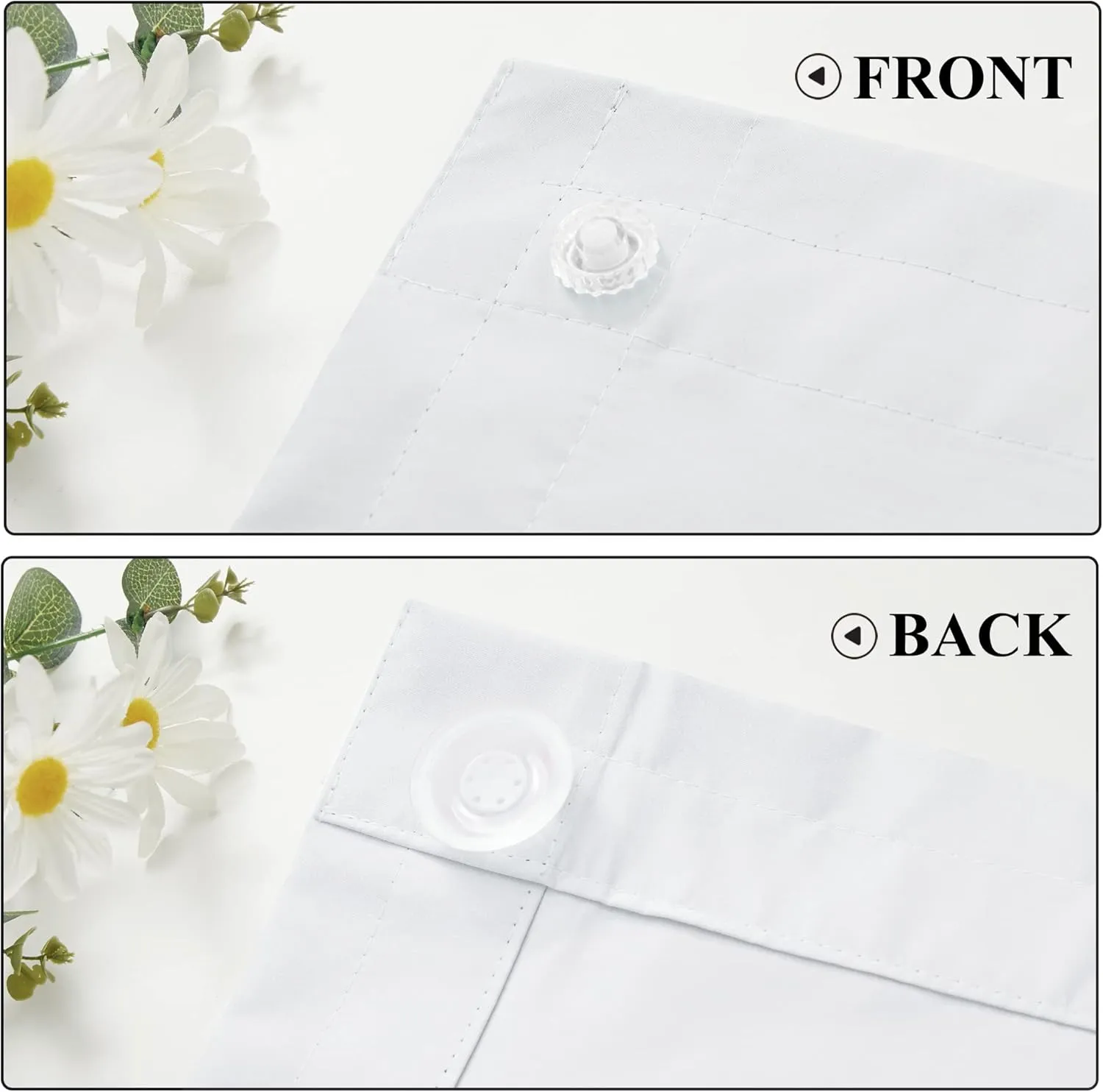 StangH 100% Blackout Shade Blinds - Portable Travel Temporary Sucker Curtains for Babies/Cars, Light Blocking Kids Curtains for Bedroom/Sliding Glass Door, W51 x L78, White, 1 Piece