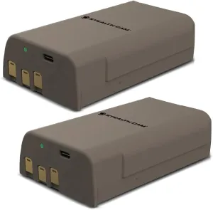 Stealth Cam FieldMax MAX-PAK Rechargeable 12-Volt/5000 mAh Lithium Battery Cartridge, Compatible w Hunting Cellular Trail Cameras, USB Charging Cable Included, 2-Pack