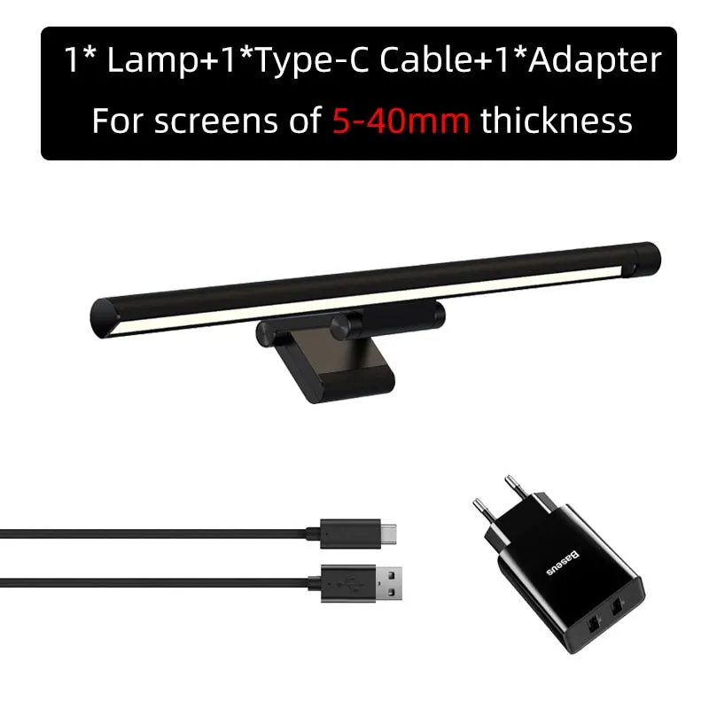 Stepless Dimming Eye-Care LED Desk Lamp For Computer PC Monitor Screen Hanging Light LED Reading USB Powered Lamp