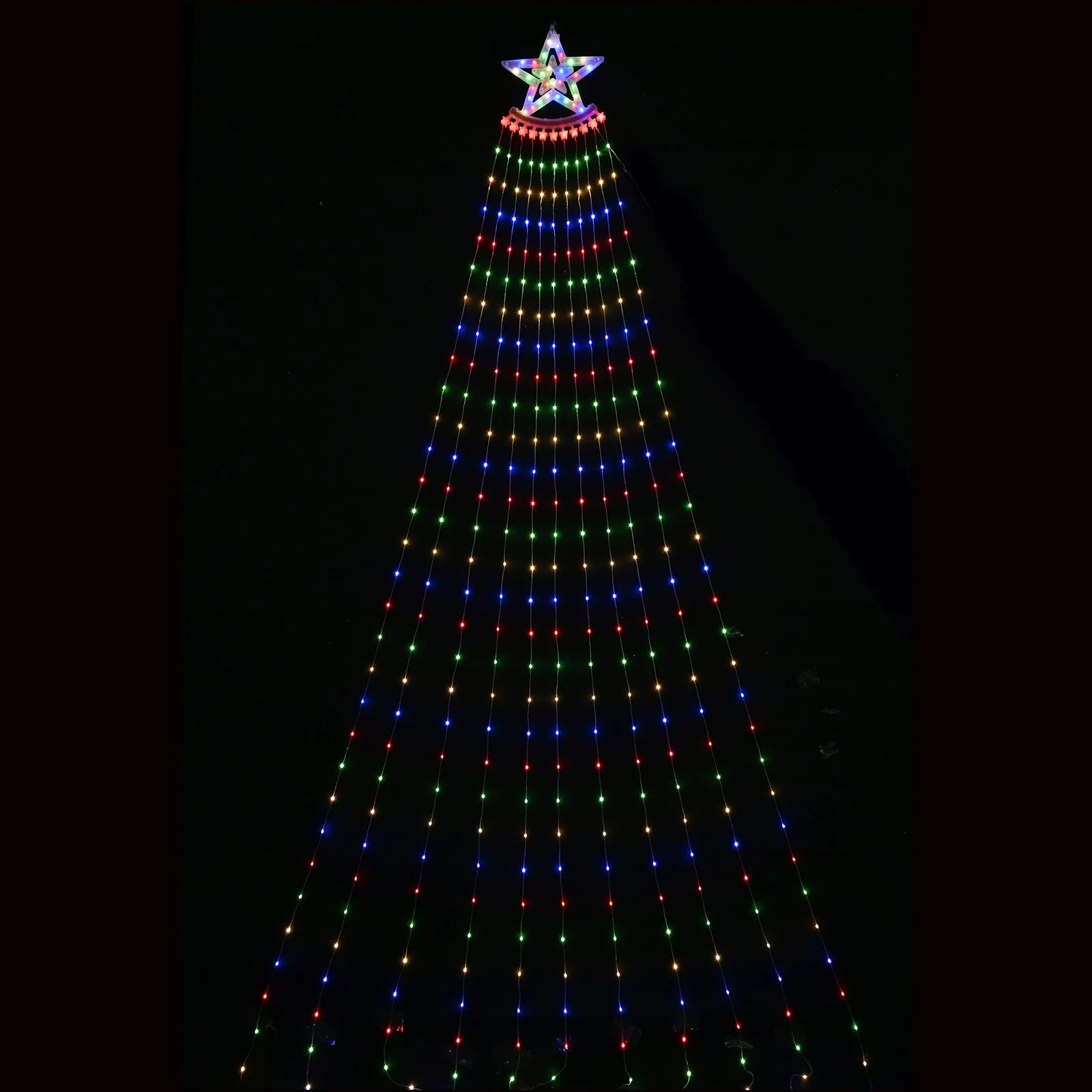 Stockholm Christmas Lights LED String Star Waterfall Multi