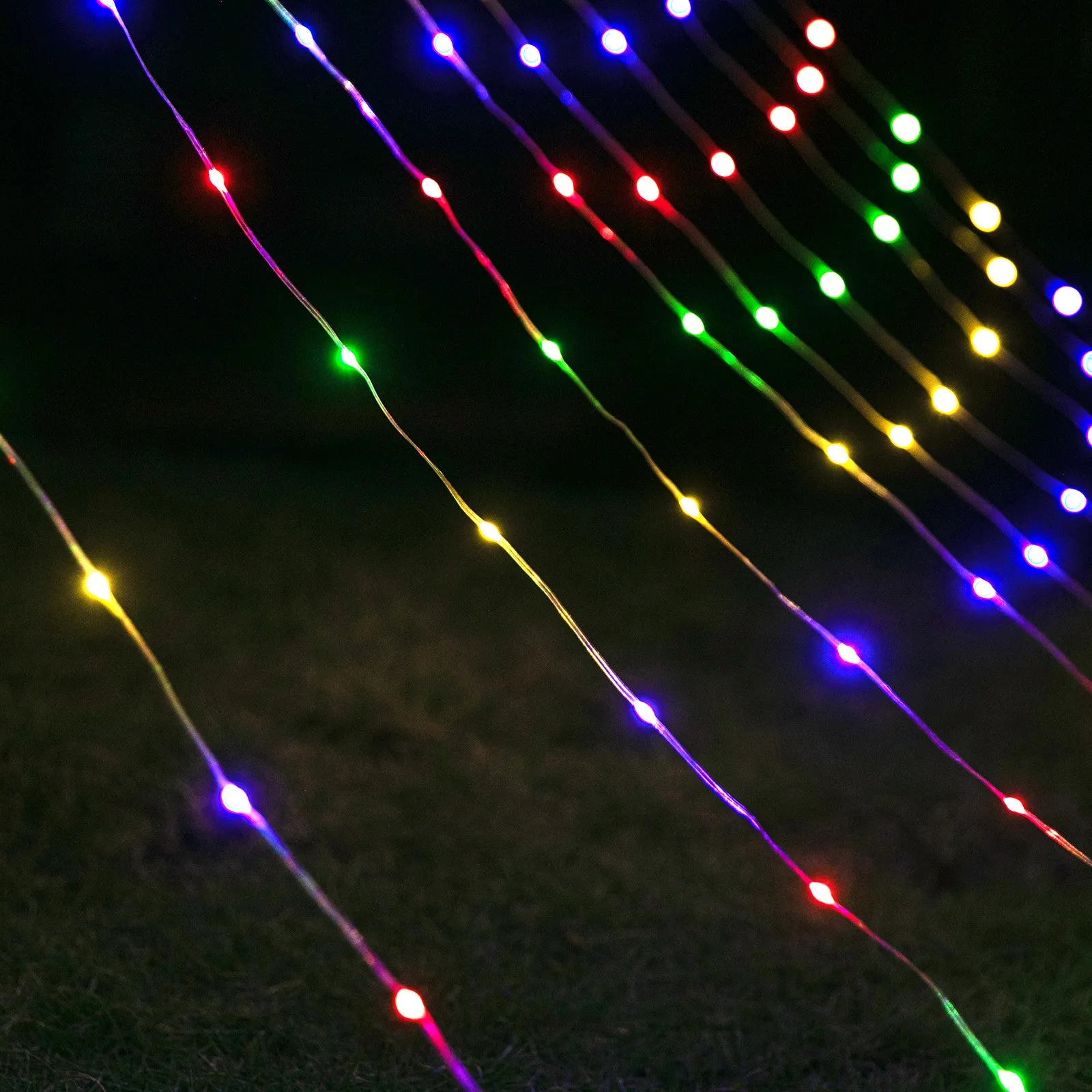 Stockholm Christmas Lights LED String Star Waterfall Multi