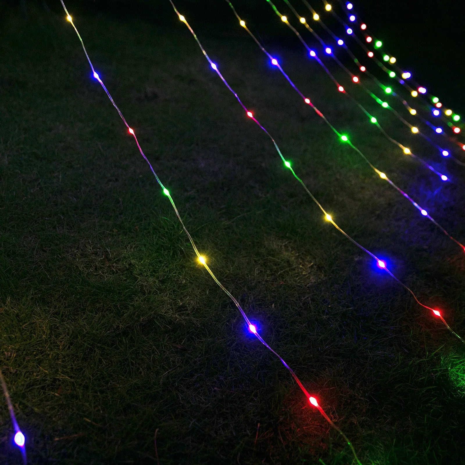 Stockholm Christmas Lights LED String Star Waterfall Multi