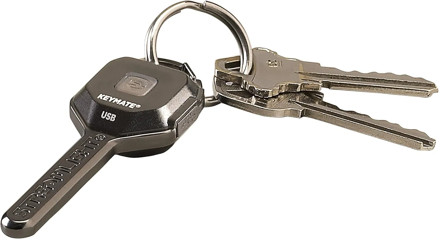 Streamlight 73200 KeyMate USB 35-Lumen, Rechargeable Keychain Light with 5-Inch USB Cord, Black