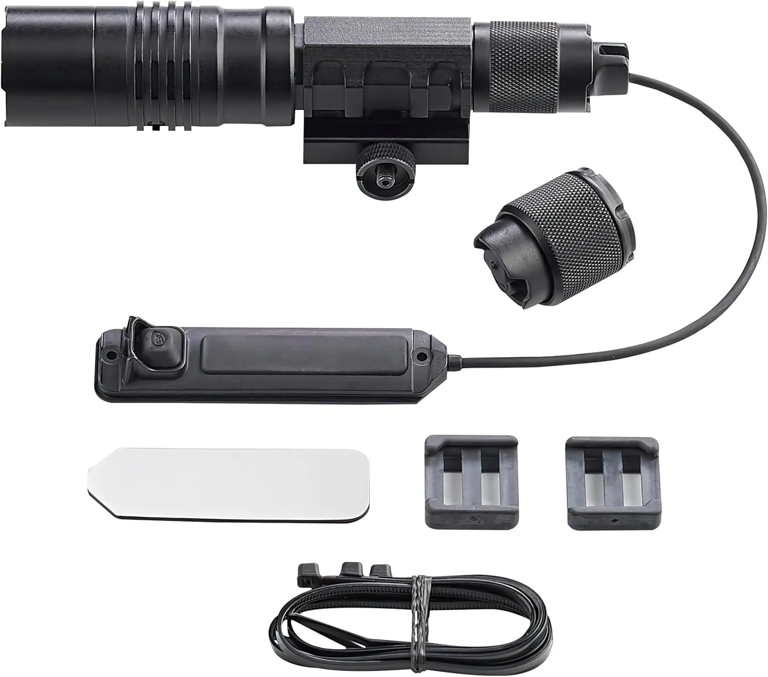 Streamlight 88090 ProTac Rail-Mount HL-X USB 1000-Lumen Rechargeable Multi-Fuel Weapon Light with Integrated Red Aiming Beam, Remote Switch, Tail Switch, and Clips, Black