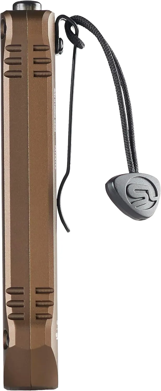 Streamlight 88813 Wedge XT 500-Lumen Slim Everyday Carry Flashlight, Includes USB-Cable and Pocket Lanyard, Coyote