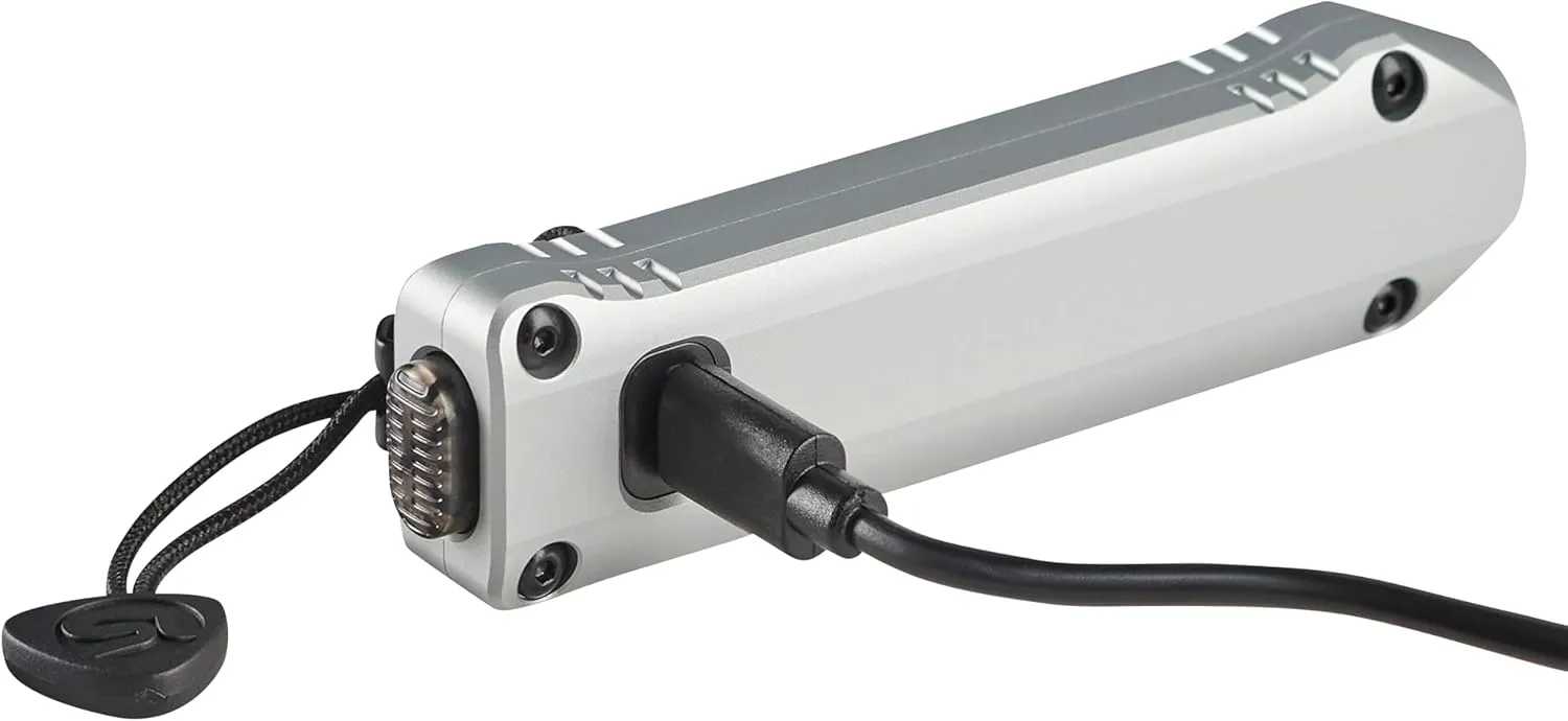 Streamlight 88819 Wedge XT 500-Lumen Slim Everyday Carry Flashlight, Includes USB-Cable and Pocket Lanyard, Silver