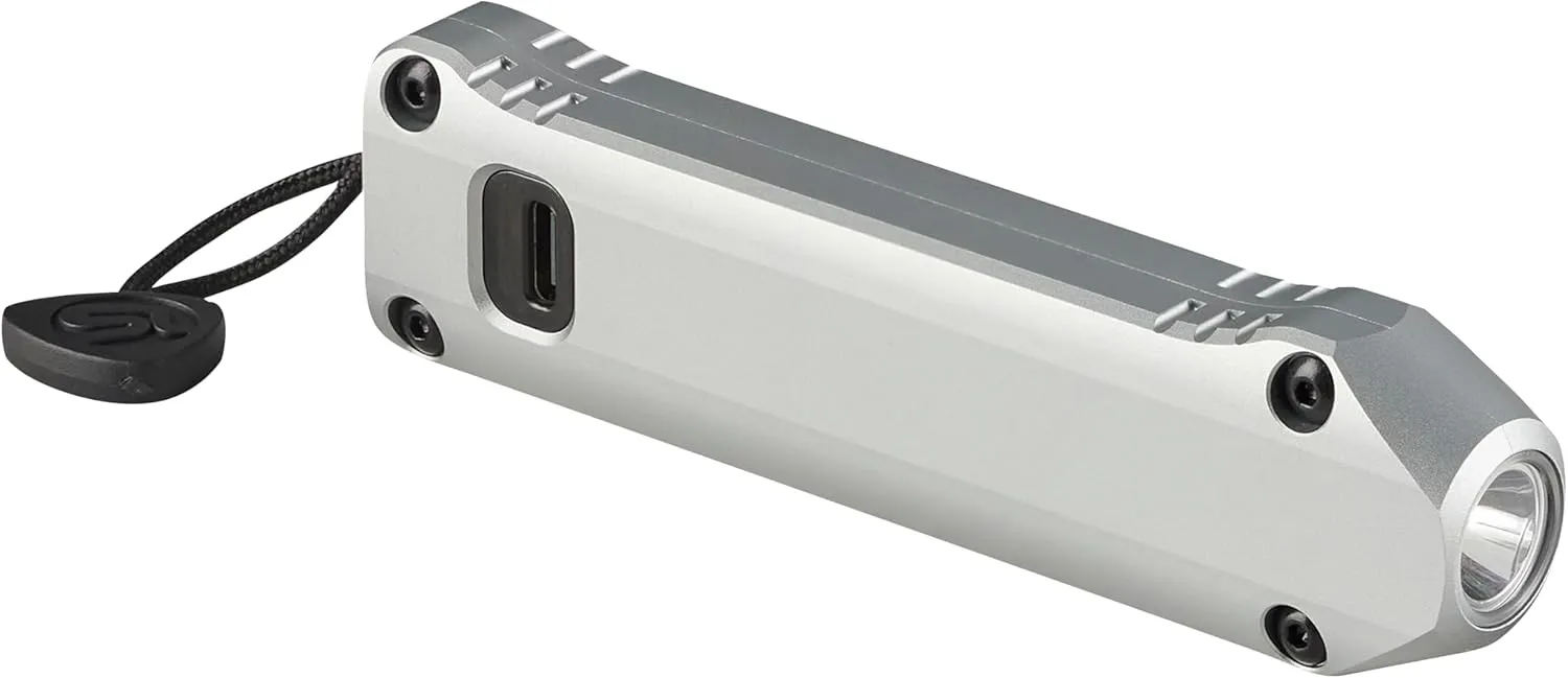 Streamlight 88819 Wedge XT 500-Lumen Slim Everyday Carry Flashlight, Includes USB-Cable and Pocket Lanyard, Silver