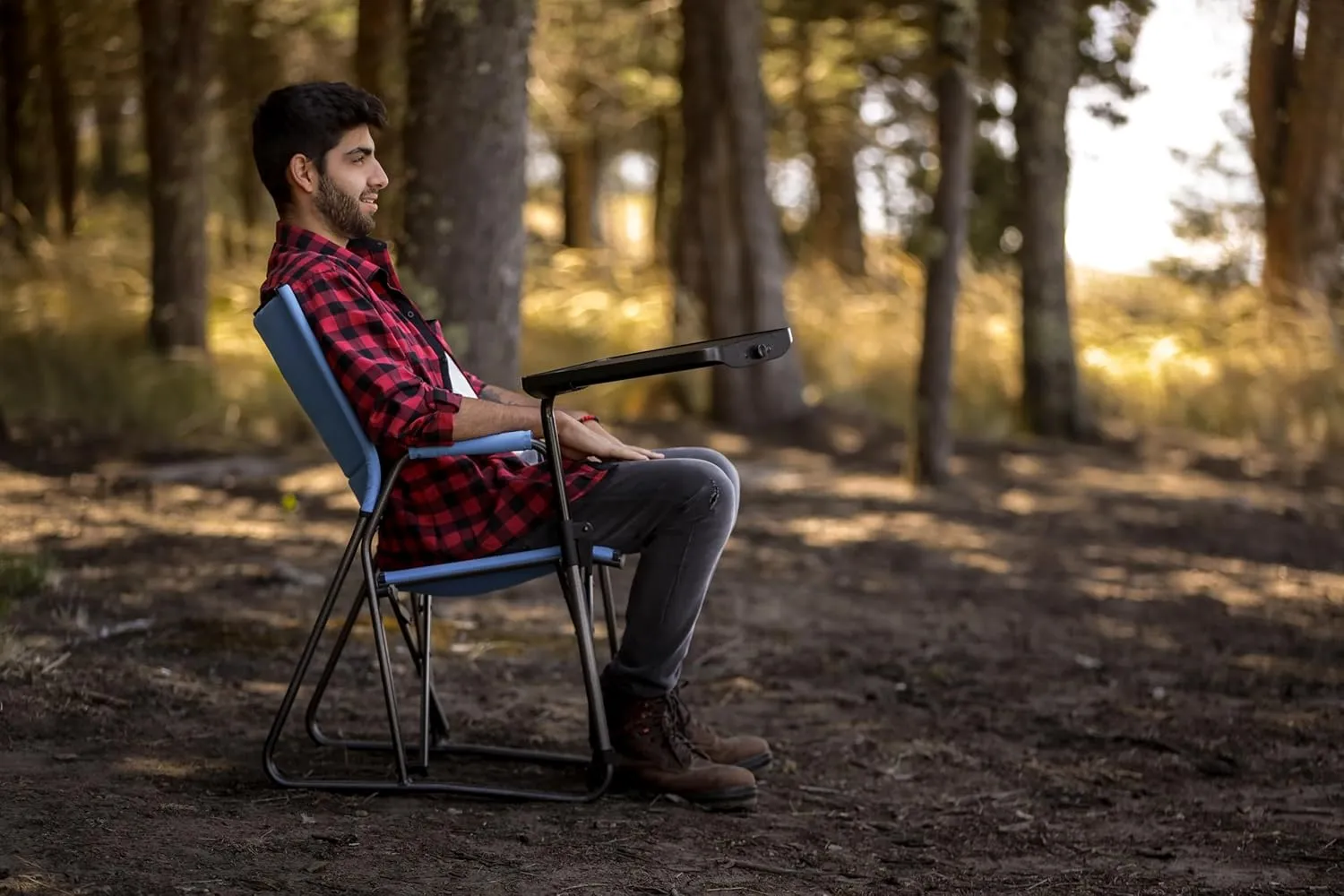 STRONGBACK Outdoors Director Chair - Portable Camping Chair with Lumbar Support - Heavy-Duty and Foldable