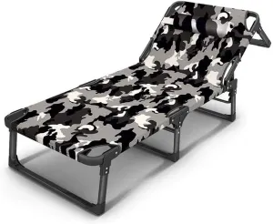 Sun Loungers Folding Sun Lounger Sun Lounger Recliner Sun Chair Garden Portable Deck Chair Folding Reclining for Outdoor Hiking Picnic Fishing Travelling
