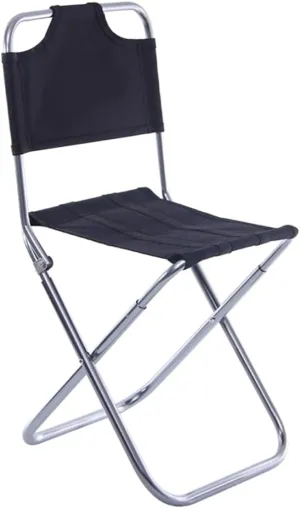SUPVOX Foldable Camping Chair Outdoor Aluminum Folding Stool Portable Lightweight