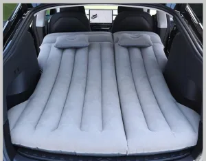 SUV Air Mattress, Car Air Mattress Compatible with Tesla Model Y, Camping Bed for Car Backseat, Inflatable Sleeping Pad with Pump, Truck Jeep Travel Bed for Camping Road Trip (Grey)