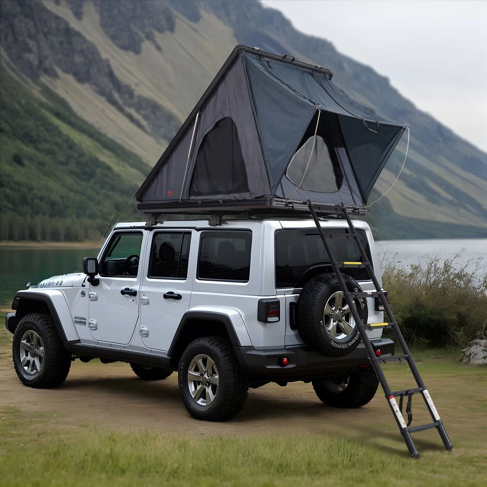 SUV Great value Waterproof Rooftop Tent Person VEVOR for Shell 2-3 Jeep Ladder Complete product line w/ Truck Hard
