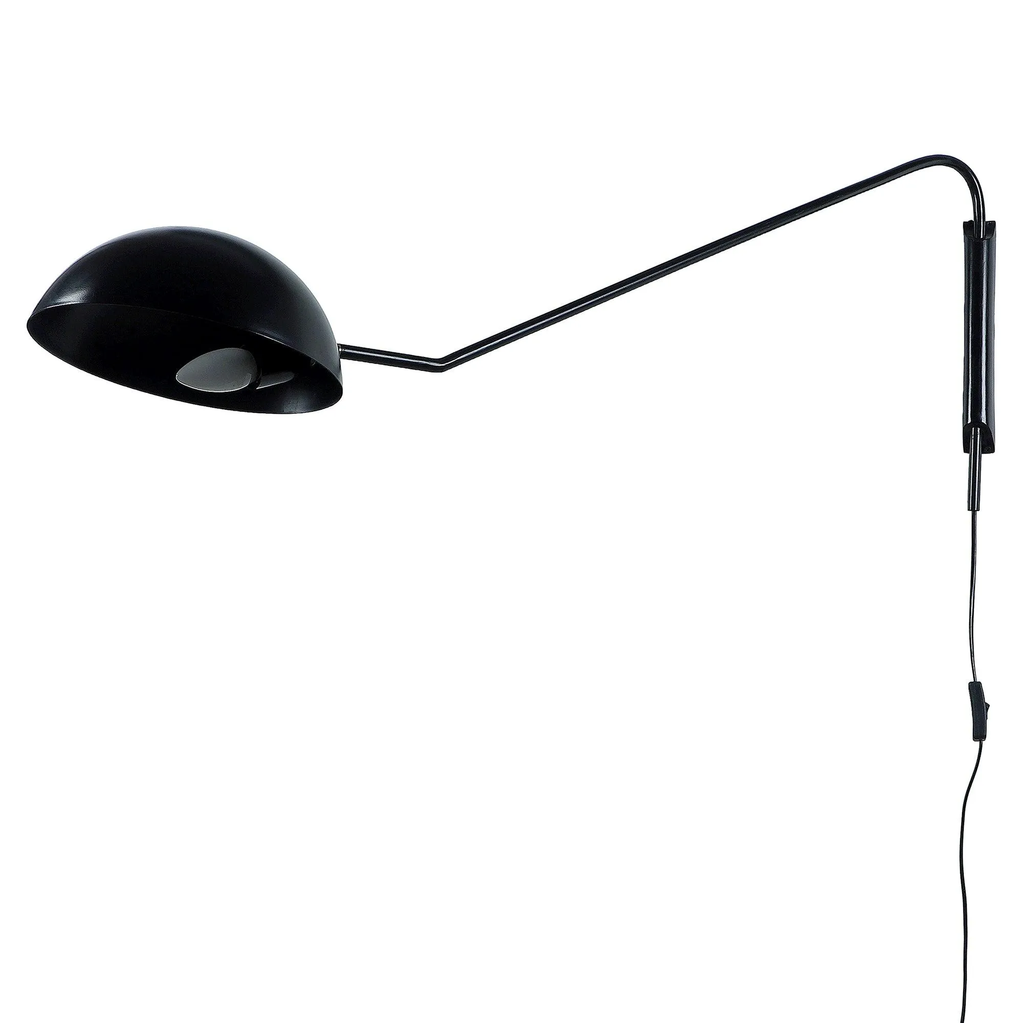 Swiveling Black Metal Wall Light by SS Lightings