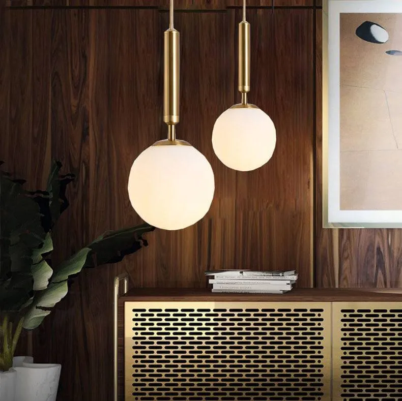 Taavita LED Kitchen Hanging Lights - Modern Glass Ball Light Fixtures