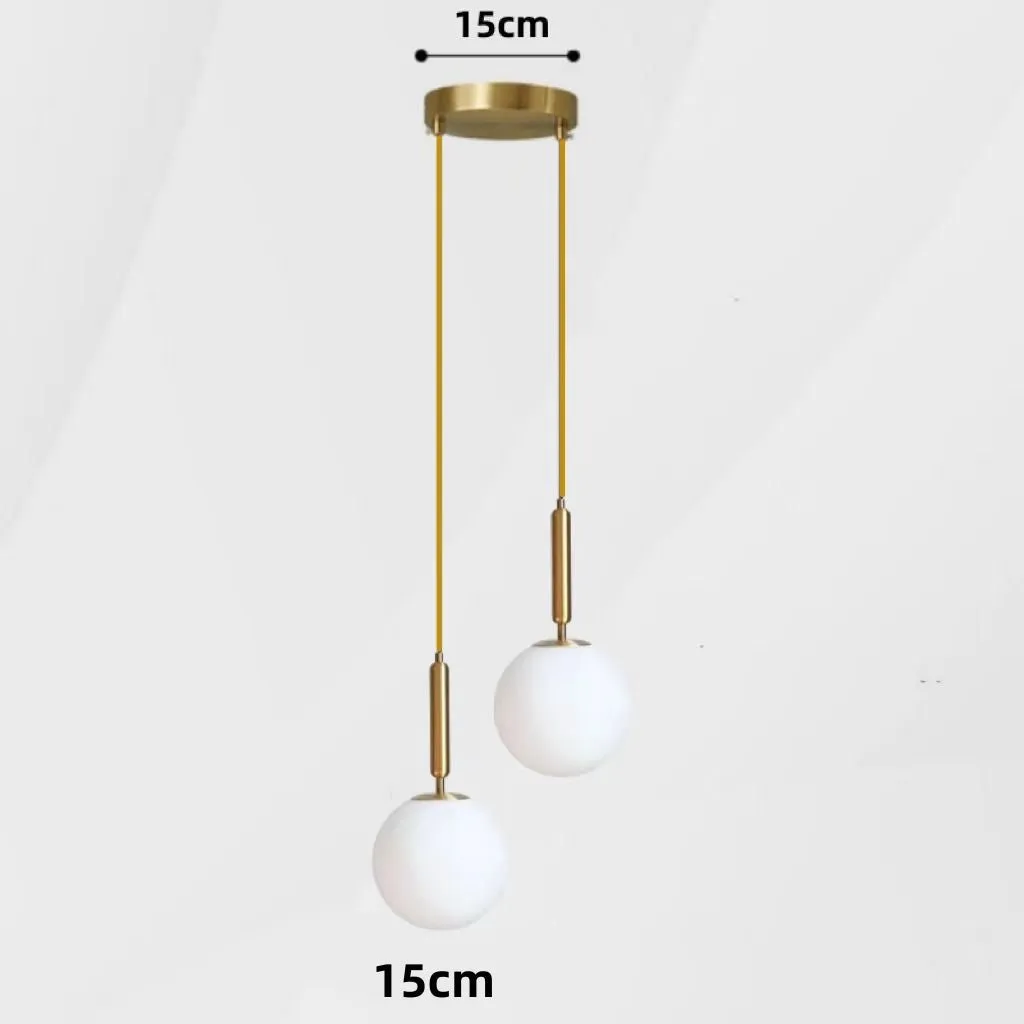 Taavita LED Kitchen Hanging Lights - Modern Glass Ball Light Fixtures