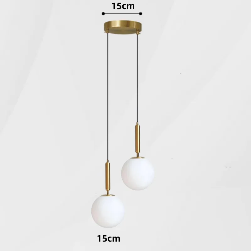 Taavita LED Kitchen Hanging Lights - Modern Glass Ball Light Fixtures