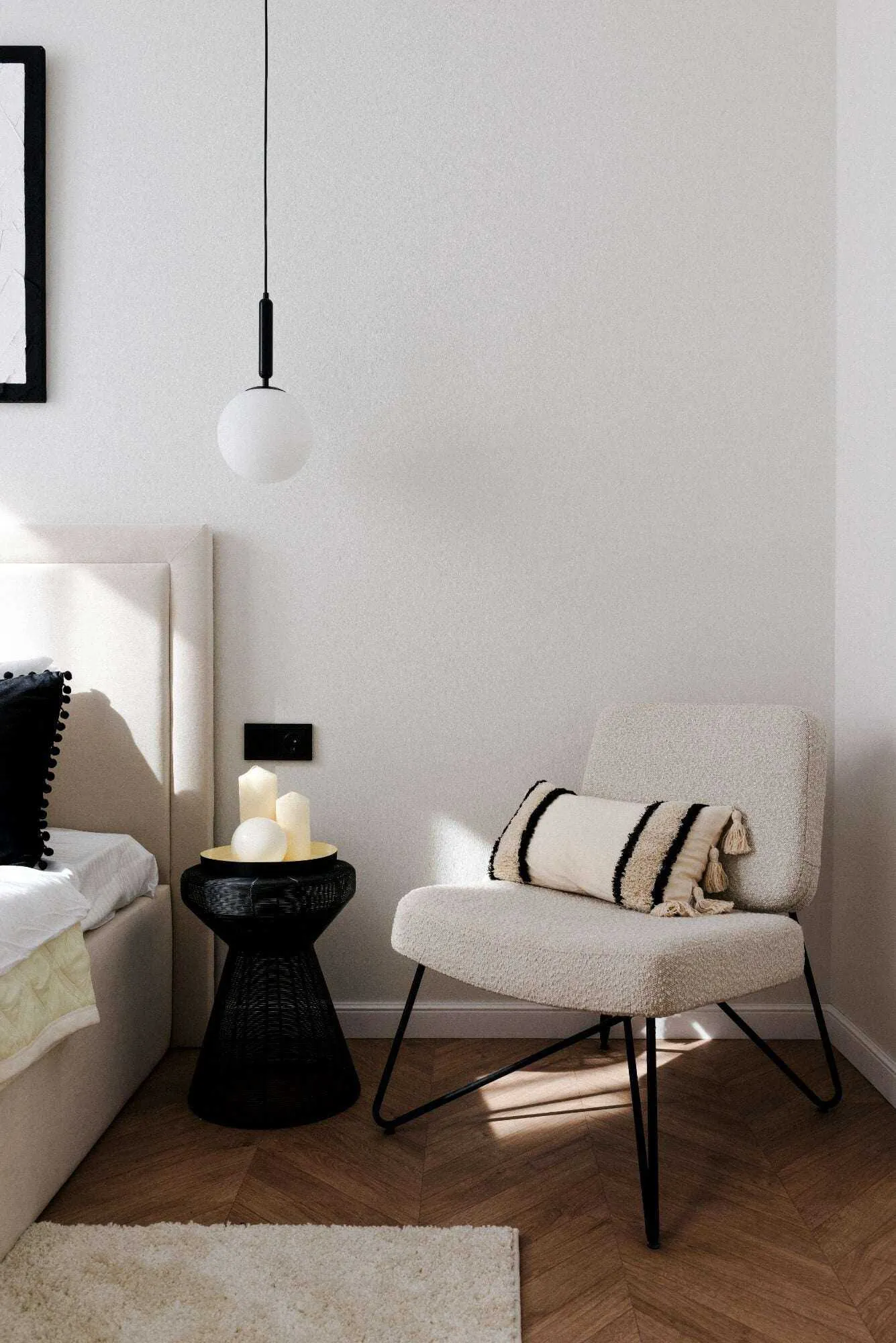 Taavita LED Kitchen Hanging Lights - Modern Glass Ball Light Fixtures