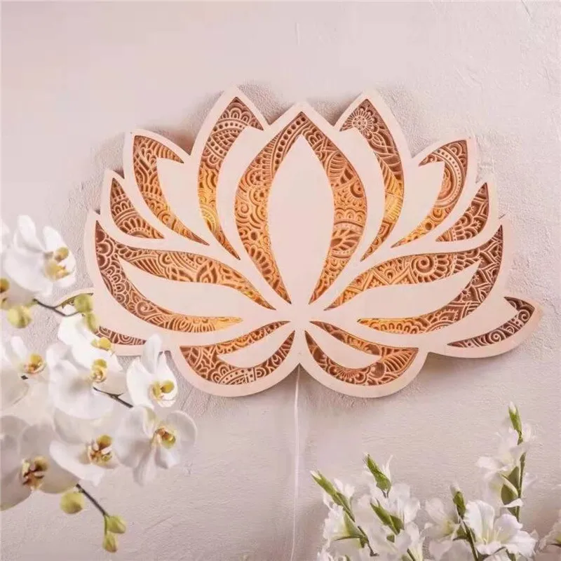 Taavita Lotus Mandala Wall Lamp