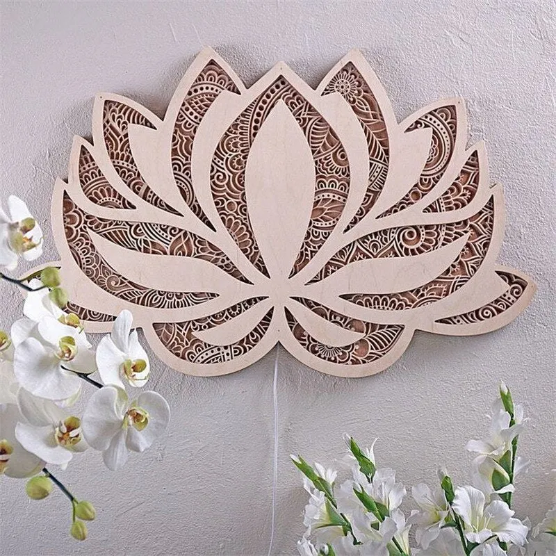Taavita Lotus Mandala Wall Lamp