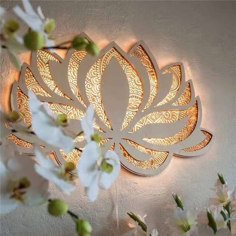 Taavita Lotus Mandala Wall Lamp