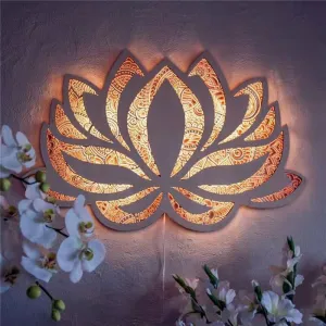 Taavita Lotus Mandala Wall Lamp