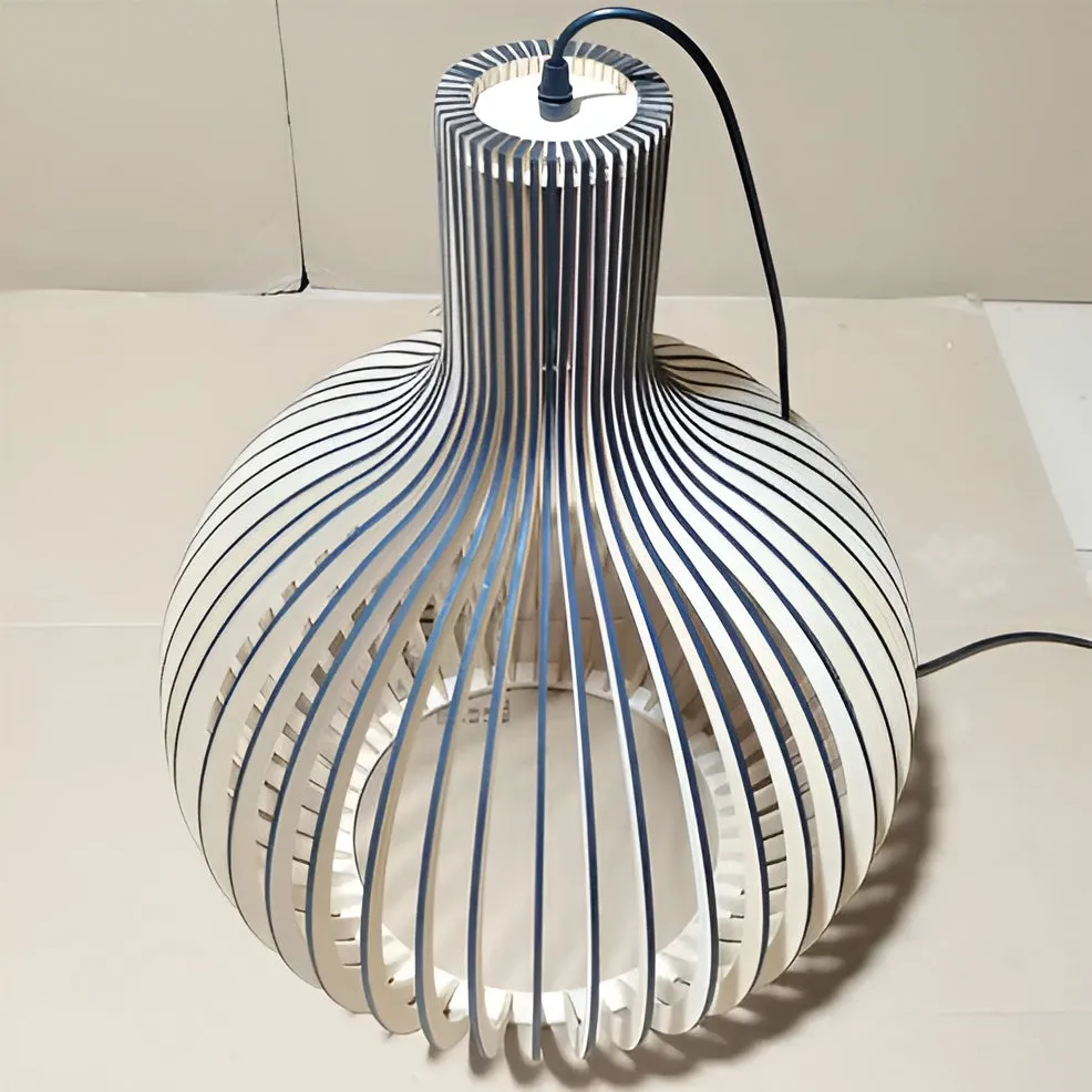 Taavita Pendant Light - Vintage-Inspired Wooden Hanging Lamp