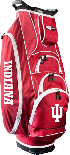 Team Golf NCAA Indiana Albatross Golf Bag Lightweight, 10-Way Club Divider, Spring Action Stand, Insulated Cooler Pocket, Velcro Glove and Umbrella Holder & Lift Assist Handles