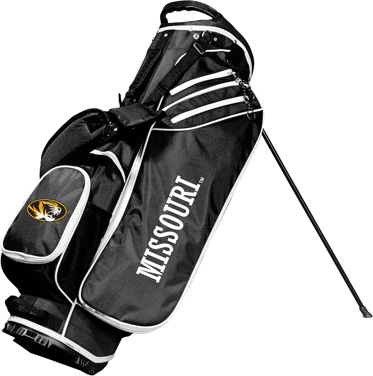 Team Golf NCAA Team Golf NCAA Birdie Stand Golf Bag, Lightweight, 14-Way Club Divider, Spring Action Stand, Insulated Cooler Pocket, Velcro Glove and Umbrella Holder & Padded Handles