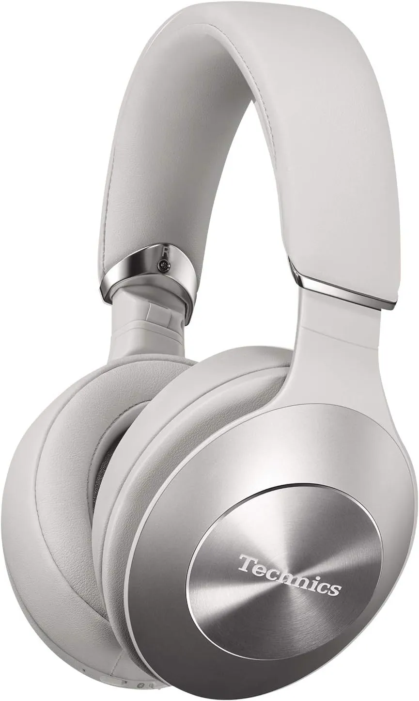 Technics Premium Hi-Res Wireless Bluetooth Stereo Headphones with 40 mm Dynamic-Tuned Drivers, 3-Mode Active Noise Cancelling, Ambient Sound Enhancer and Playback Pause Sensor - EAH-F70N-S (Silver)